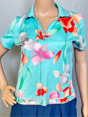 Leonard Sport Women’s Golf Polo Shirt Short Sleeve Size 38